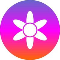 Amaryllis Glyph Gradient Circle Icon Design vector