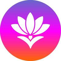 Saffron Glyph Gradient Circle Icon Design vector
