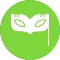 Eye Mask Multi Color Circle Icon vector