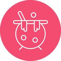 Cauldron Multi Color Circle Icon vector
