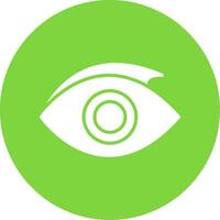 Eye Multi Color Circle Icon vector