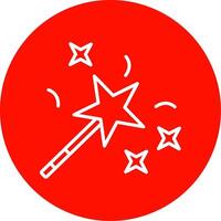 Magic Wand Multi Color Circle Icon vector