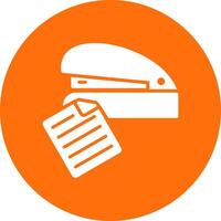 Stapler Multi Color Circle Icon vector