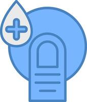 Hygiene Line Filled Blue Icon vector