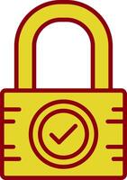 Padlock Vintage Icon Design vector