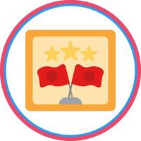 Frame Flat Circle Icon vector