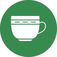 Cup Multi Color Circle Icon vector