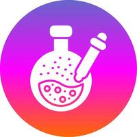 Pipette Glyph Gradient Circle Icon Design vector