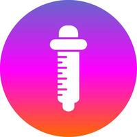 Pipette Glyph Gradient Circle Icon Design vector