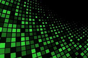 Green glowing halftone particles abstract background vector