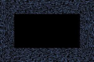 Blue rectangle geometric frame abstract background vector