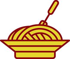 Spaghetti Vintage Icon Design vector