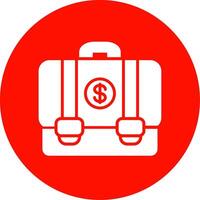 Suitcase Multi Color Circle Icon vector
