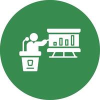 Presentation Multi Color Circle Icon vector