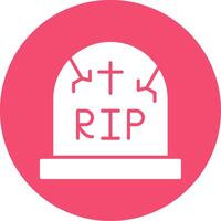 Cemetery Multi Color Circle Icon vector