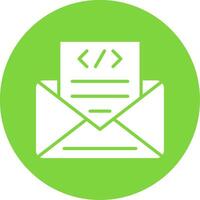 Envelope Multi Color Circle Icon vector