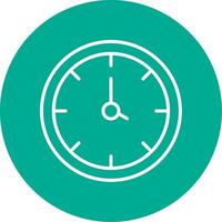 Clock Multi Color Circle Icon vector