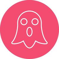 Ghost Multi Color Circle Icon vector