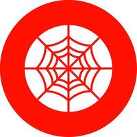 Spider Web Multi Color Circle Icon vector