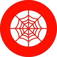 Spider Web Multi Color Circle Icon vector