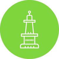 Monument Multi Color Circle Icon vector