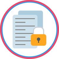 File Flat Circle Icon vector