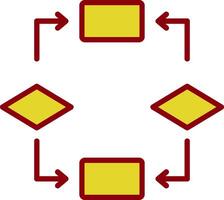 Algorithm Vintage Icon Design vector