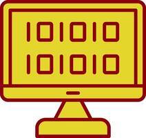 Algorithm Vintage Icon Design vector