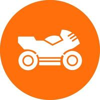 Motorcycle Multi Color Circle Icon vector
