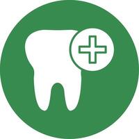 Tooth Multi Color Circle Icon vector