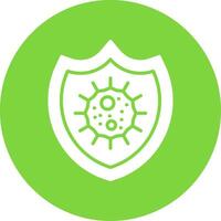 Bacteria Multi Color Circle Icon vector