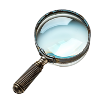 Magnifier on isolated transparent background png