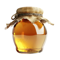 Sweet honey jar on isolated transparent background png