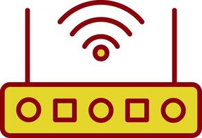 Wifi Router Vintage Icon Design vector