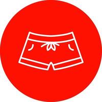 Swim Shorts Multi Color Circle Icon vector