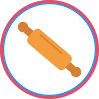 Rolling Pin Flat Circle Icon vector