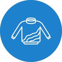 Sweater Multi Color Circle Icon vector