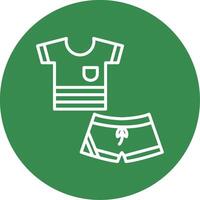 Sportswear Multi Color Circle Icon vector