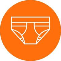 Underwear Multi Color Circle Icon vector