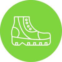 Shoes Multi Color Circle Icon vector