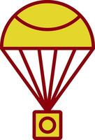 paracaídas Clásico icono diseño vector