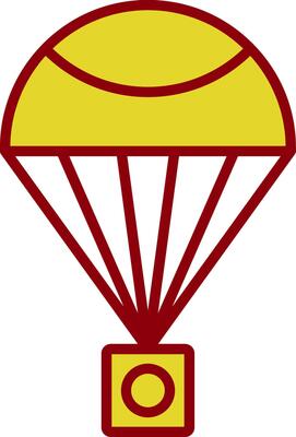 Parachute Vintage Icon Design