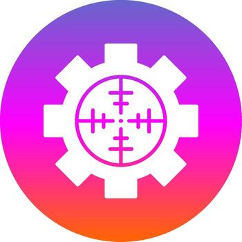 Factory Pollution Glyph Gradient Circle Icon Design vector