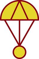 Skydive Vintage Icon Design vector