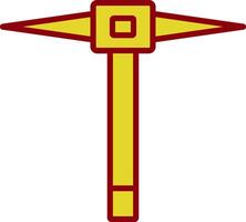 Pickaxe Vintage Icon Design vector