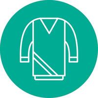 Sweater Multi Color Circle Icon vector