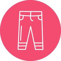 Trousers Multi Color Circle Icon vector