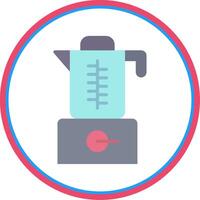 Mixer Blender Flat Circle Icon vector