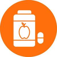 Vitamins Multi Color Circle Icon vector