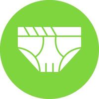 Underwear Multi Color Circle Icon vector